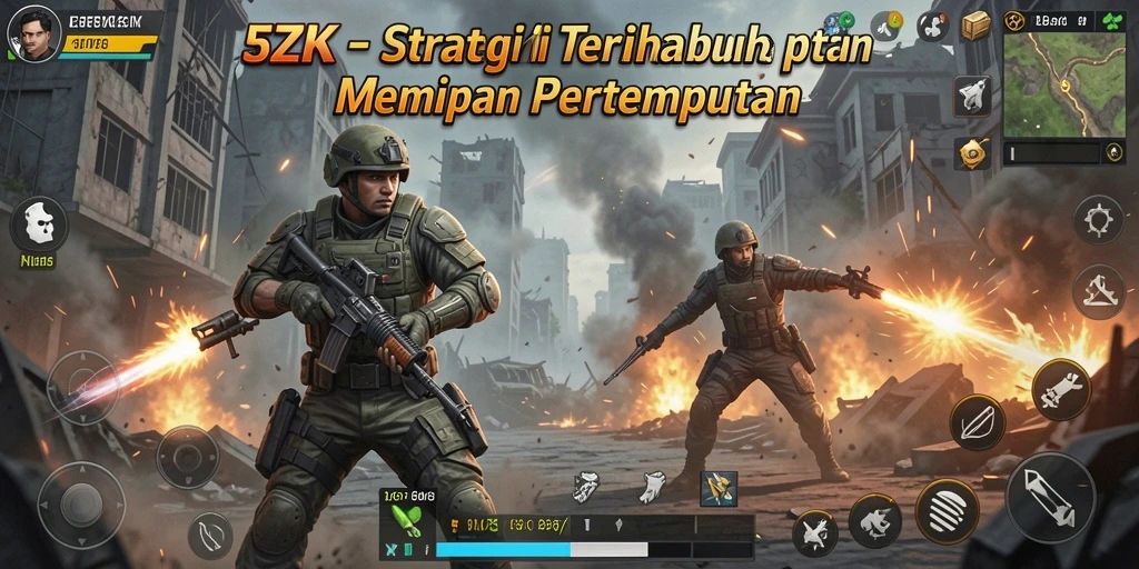 Gameplay menegangkan dan strategis dalam 5ZK.