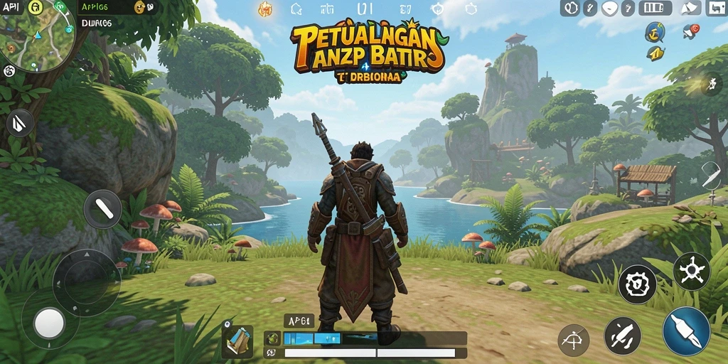 Tangkapan layar gameplay API66 yang menampilkan eksplorasi dunia terbuka.