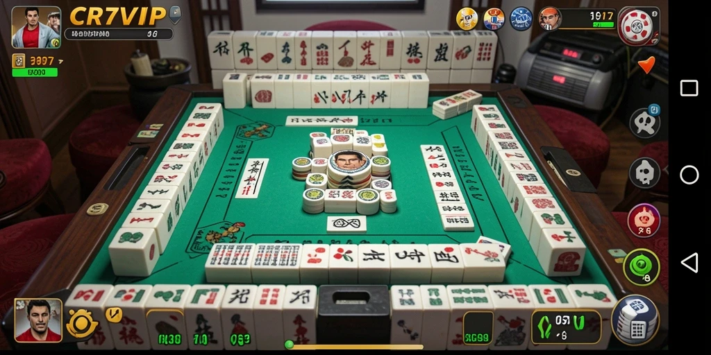 Tampilan gameplay seru dari CR7VIP yang menampilkan Mahjong.