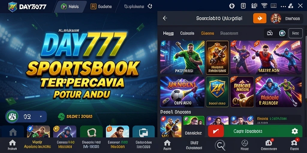 Tampilan screenshot dari gameplay Sportsbook yang menarik dan dinamis.