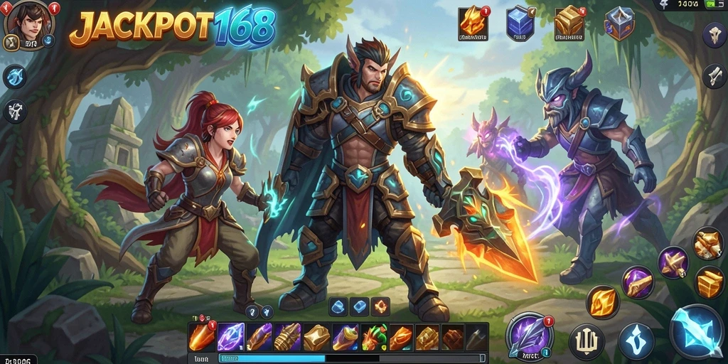 Tampilan memukau dari gameplay ARPG JACKPOT168