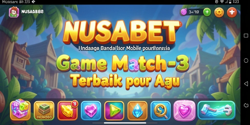 Screenshot gameplay NUSABET yang seru dan penuh warna.