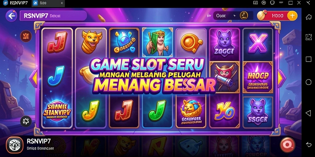 Screenshot dari gameplay RSNVIP7 yang menampilkan putaran slot mengasyikkan.
