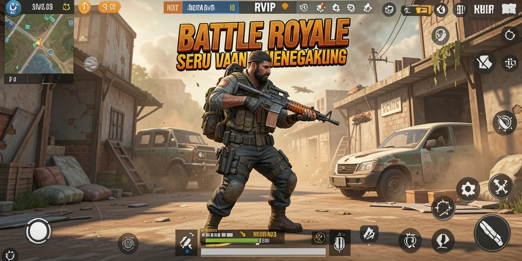 Tampilan gameplay RVIP yang menegangkan dan penuh aksi.