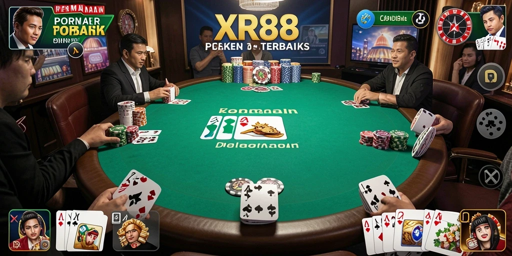 Tampilan gameplay hebat dari aplikasi Poker XR88.